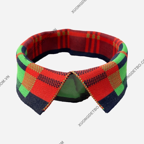 Bo cổ áo jacquard - Kiểu caro 2