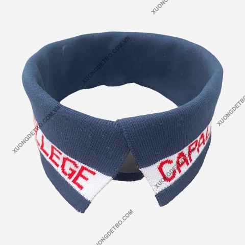 Bo cổ áo jacquard - Kiểu chữ 4