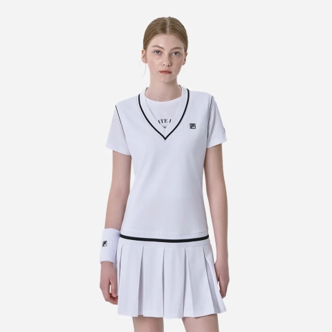 Bo cổ đầm POLO, bo dệt phối eo đầm Tennis/Golf